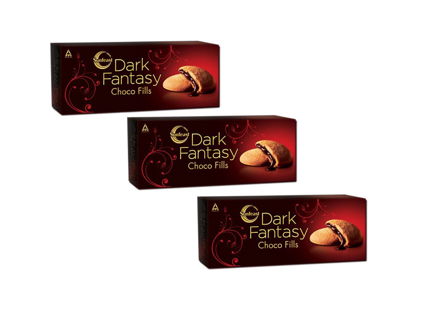 Sunfeast Dark Fantasy Choco Fills Cookie - Pack of 3